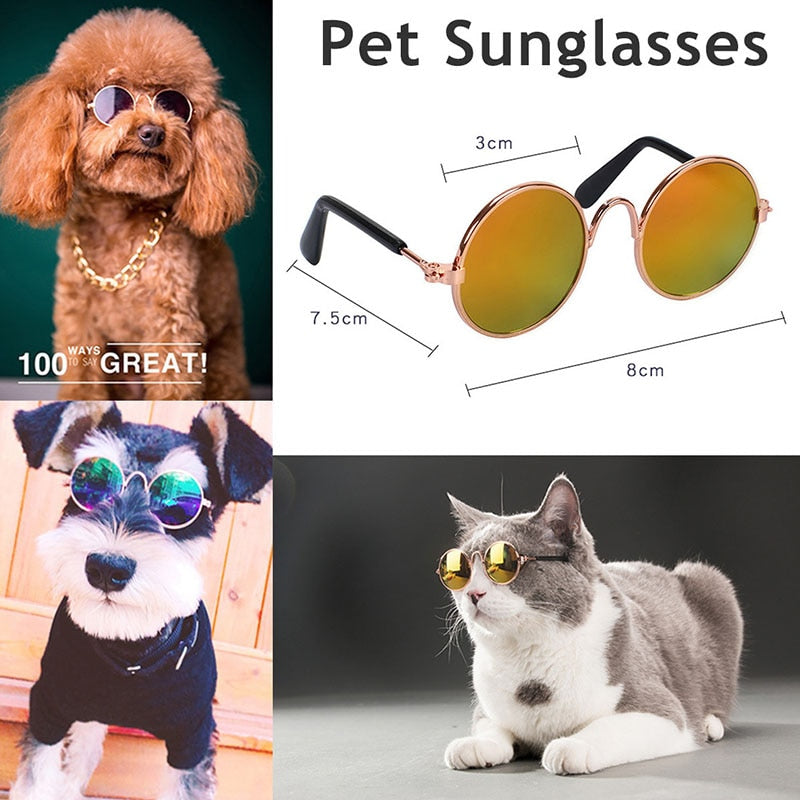 1pc Lovely Pet Cat Glasses-Free Shipping