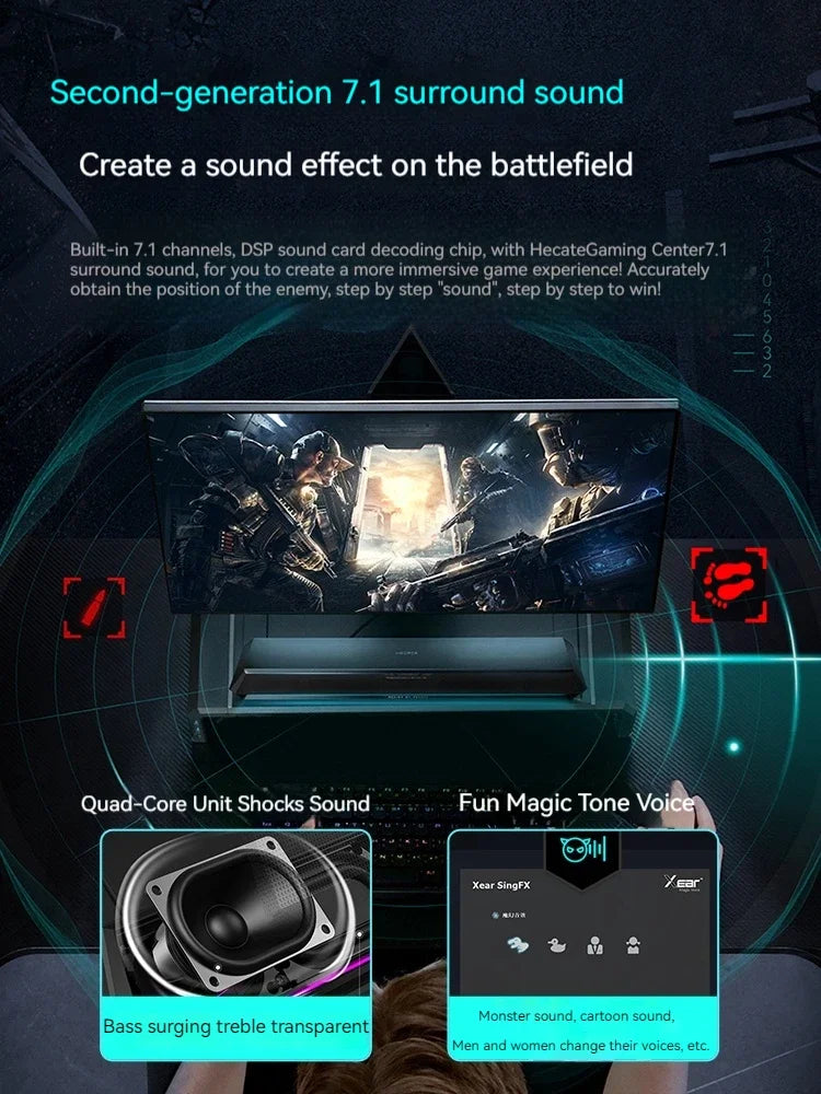 Edifier G1500bar Gaming Loudspeaker Box Desktop Home Laptop Wired Bluetooth Music Movie Games Three Sound Modes Loudspeaker Box - Free Shipping - aurelia-clothing-8955