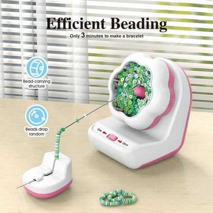 Electric automatic beading machine beading bowl DIY manual beading machine soft ceramic rice bead beading tool beading tool - Free Shipping - aurelia-clothing-8955