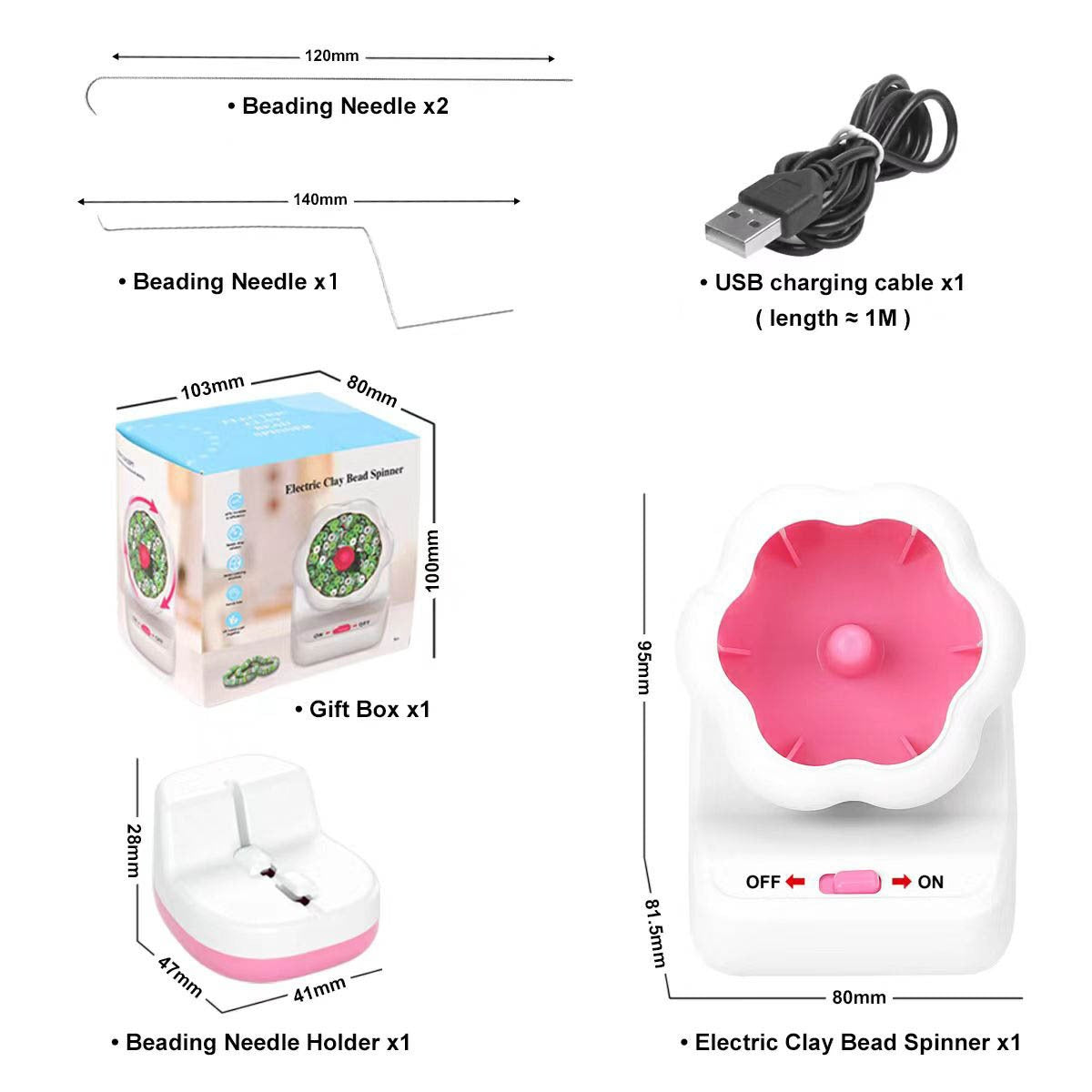 Electric automatic beading machine beading bowl DIY manual beading machine soft ceramic rice bead beading tool beading tool - Free Shipping - aurelia-clothing-8955