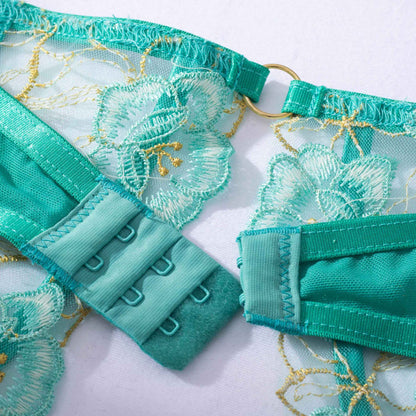 Elegant Feminine Lingerie Embroidered Set - Free Shipping - aurelia-clothing-8955