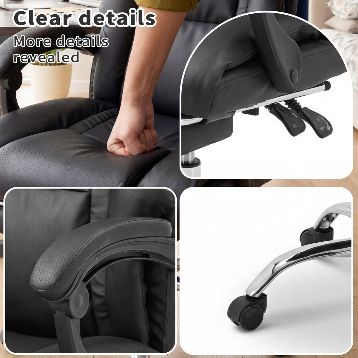 Executive Office Chair with Foot Rest-Free Shipping - aurelia-clothing-8955