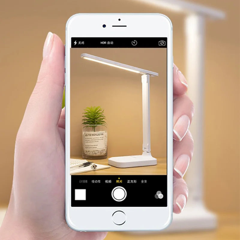 Eye protection desk lamp touch dimming color adjustment desk charging bedside LED reading desk lamp - Free Shipping - aurelia-clothing-8955