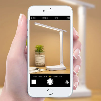 Eye protection desk lamp touch dimming color adjustment desk charging bedside LED reading desk lamp - Free Shipping - aurelia-clothing-8955