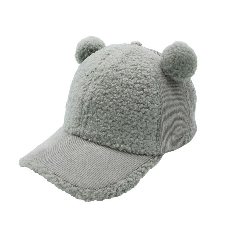 Fashion Baby Baseball Cap Newborn Velvet Hat Fashionable Kids Hats Children Accessories Winter Warm Baby Hat 2-5Y - Free Shipping - aurelia-clothing-8955