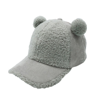 Fashion Baby Baseball Cap Newborn Velvet Hat Fashionable Kids Hats Children Accessories Winter Warm Baby Hat 2-5Y - Free Shipping - aurelia-clothing-8955