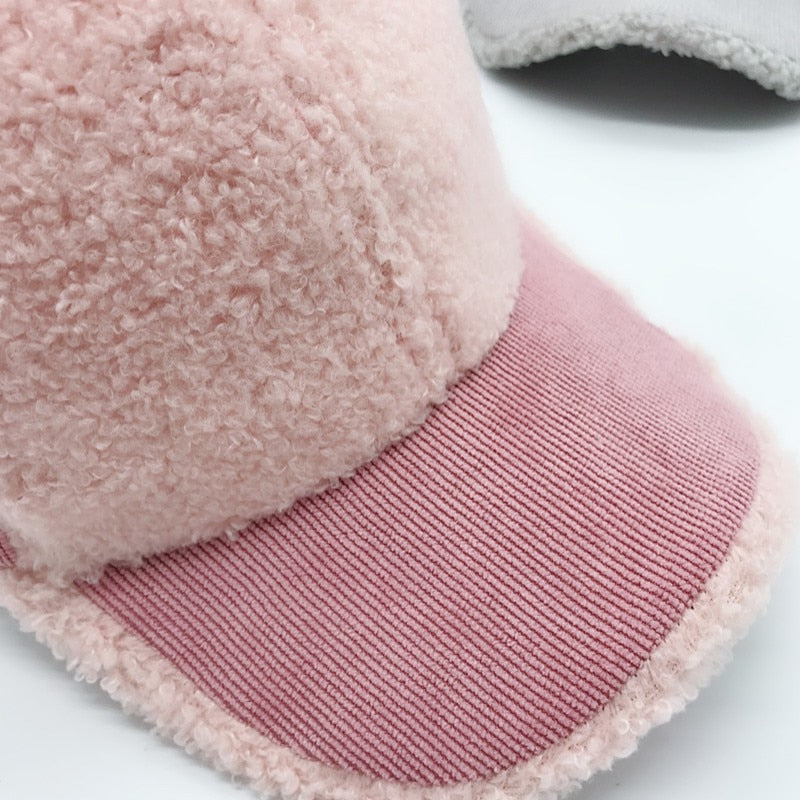 Fashion Baby Baseball Cap Newborn Velvet Hat Fashionable Kids Hats Children Accessories Winter Warm Baby Hat 2-5Y - Free Shipping - aurelia-clothing-8955