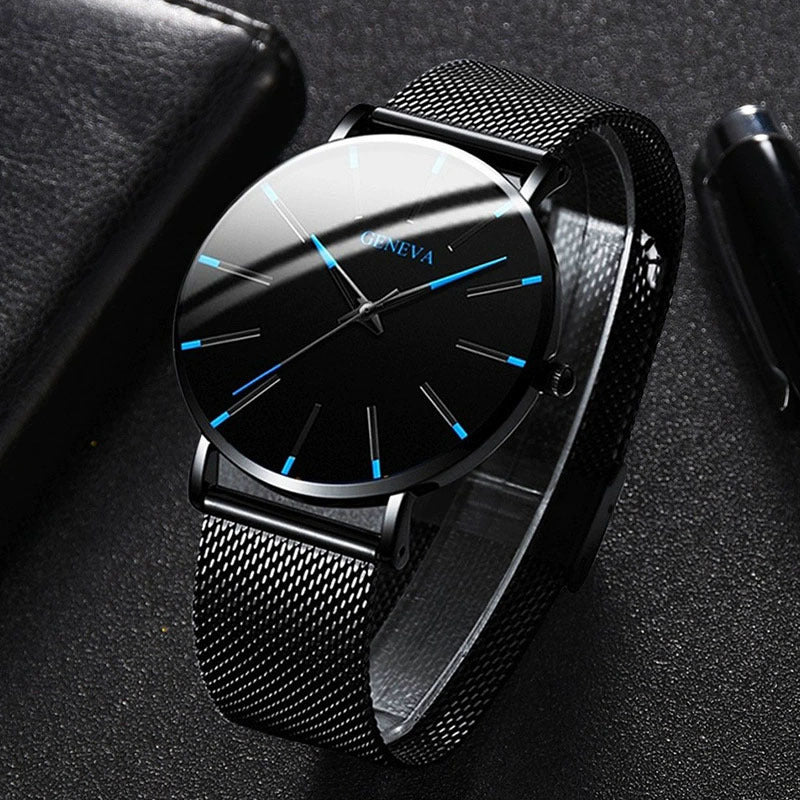 Fashion Blue-Tipped Quartz Watch - Free Shipping - aurelia-clothing-8955