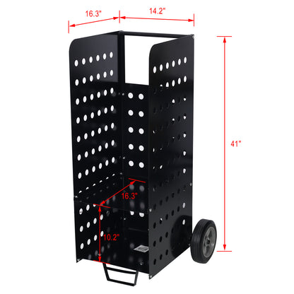 Firewood Cart,fireplace log rolling cart,wood rack ,heavy duty in door outdoor rolling cart - Free Shipping - aurelia-clothing-8955
