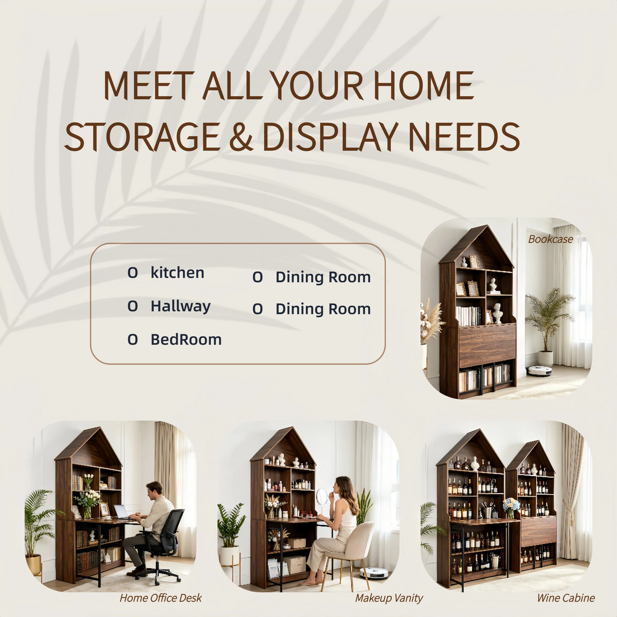 Folding Craft Desk with Storage Shelves-Free Shipping - aurelia-clothing-8955