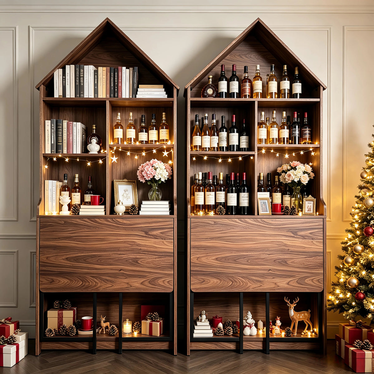 Folding Craft Desk with Storage Shelves-Free Shipping - aurelia-clothing-8955