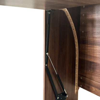 Folding Desk with Storage in Walnut Finish-Free Shipping - aurelia-clothing-8955