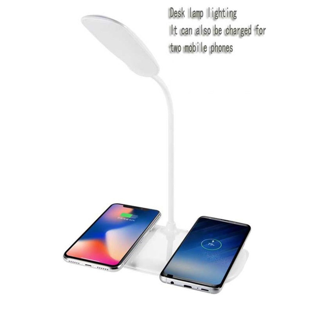 Folding LED Desk Lamp Night Light Smart Folding Touch Adjust Reading Table Lamp Folding Led Lamp Charged For Mobile Phones - Free Shipping - aurelia-clothing-8955