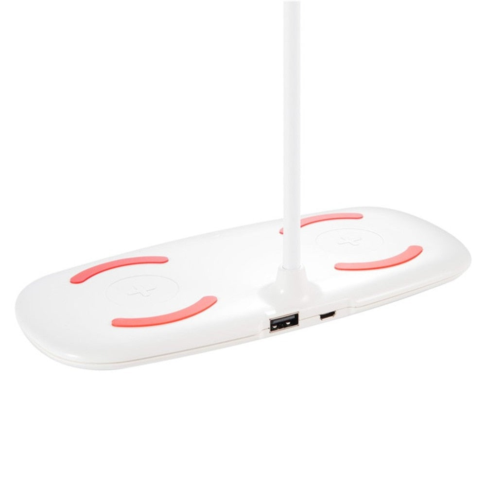 Folding LED Desk Lamp Night Light Smart Folding Touch Adjust Reading Table Lamp Folding Led Lamp Charged For Mobile Phones - Free Shipping - aurelia-clothing-8955
