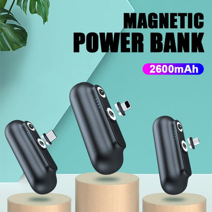 For iPhone 12 Magnetic Power Bank 2600mAh Mini Magnet Charger Power Bank For Xiaomi Emergency Portable Magnetic External Battery - Free Shipping - aurelia-clothing-8955