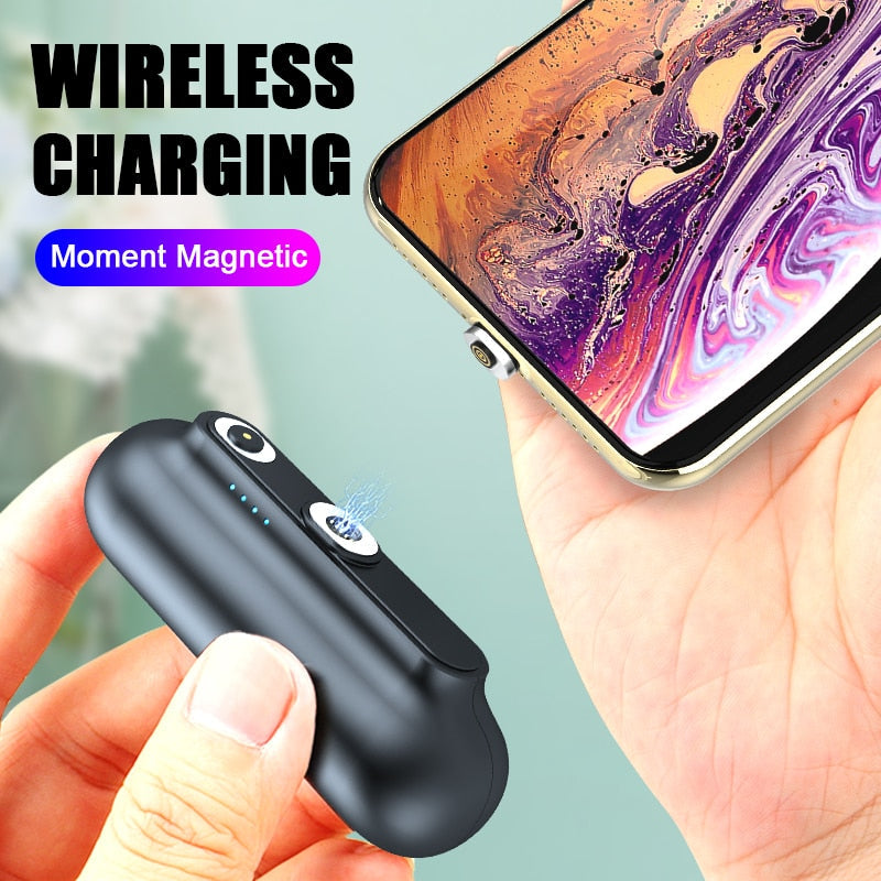 For iPhone 12 Magnetic Power Bank 2600mAh Mini Magnet Charger Power Bank For Xiaomi Emergency Portable Magnetic External Battery - Free Shipping - aurelia-clothing-8955