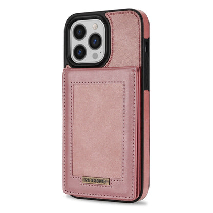 For iPhone 14ProMax Card Holder Phone Leather Case Samsung S23Ultra Photo Frame Magnetic Buckle Protective Case - Free Shipping - aurelia-clothing-8955