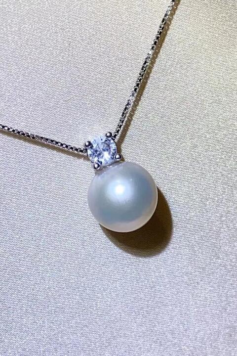 Freshwater Pearl 925 Sterling Silver Necklace - aurelia-clothing-8955