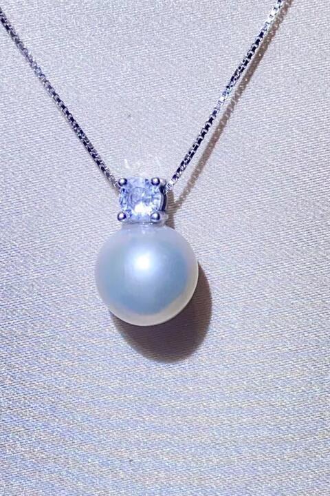Freshwater Pearl 925 Sterling Silver Necklace - aurelia-clothing-8955