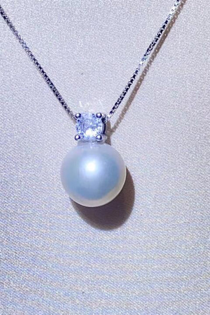 Freshwater Pearl 925 Sterling Silver Necklace - aurelia-clothing-8955