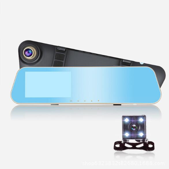 Full HD 1080P Car Dvr Camera Auto 4.3 Inch Rearview Mirror Digital Video Recorder Dual Lens Registratory Camcorder -Free Shipping - aurelia-clothing-8955