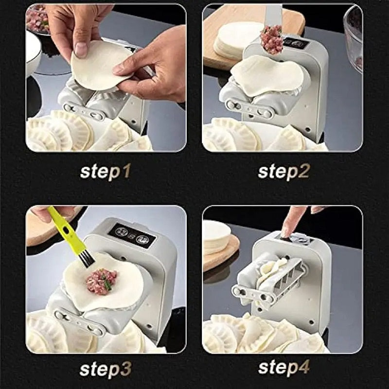 Fully Automatic Electric Dumpling Maker Artifact DIY Machine Mould Pressing Dumpling Skin Mould USB Rechargeable Kitchen Gadget - Free Shipping - aurelia-clothing-8955