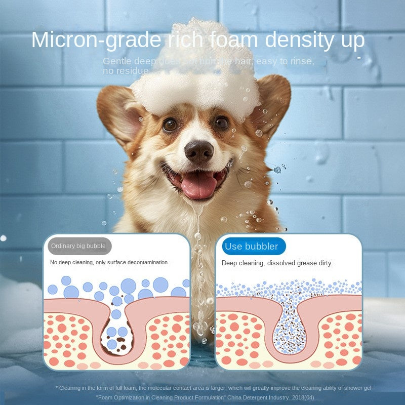 Giraffe Panda Bubble Machine Dog Cat Shower Bath Bubble Maker Full Effect Shower Gel Funny Pet One Click USB Automatic Foaming - Free Shipping - aurelia-clothing-8955