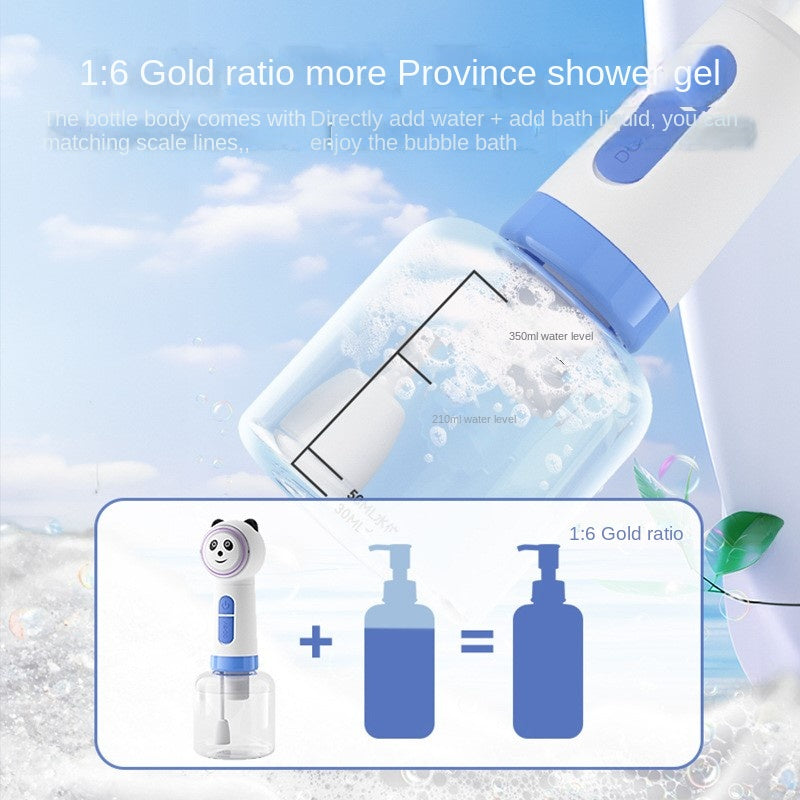 Giraffe Panda Bubble Machine Dog Cat Shower Bath Bubble Maker Full Effect Shower Gel Funny Pet One Click USB Automatic Foaming - Free Shipping - aurelia-clothing-8955