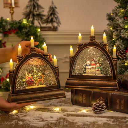 Glass Candle Light Holiday Portable Lantern - Free Shipping - aurelia-clothing-8955