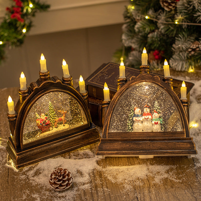 Glass Candle Light Holiday Portable Lantern - Free Shipping - aurelia-clothing-8955