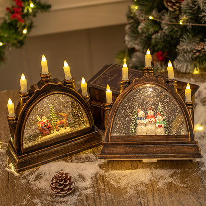 Glass Candle Light Holiday Portable Lantern - Free Shipping - aurelia-clothing-8955