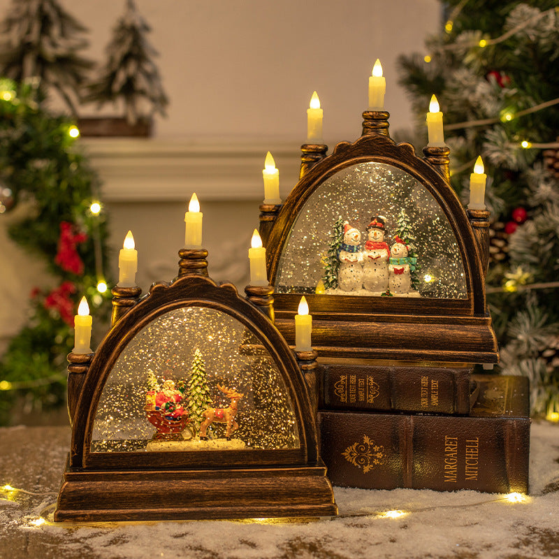 Glass Candle Light Holiday Portable Lantern - Free Shipping - aurelia-clothing-8955