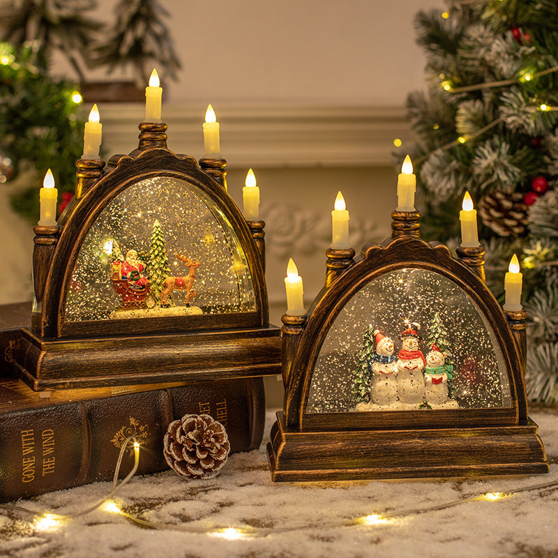 Glass Candle Light Holiday Portable Lantern - Free Shipping - aurelia-clothing-8955