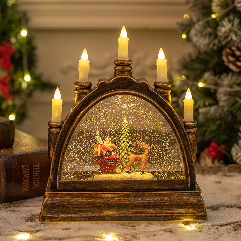Glass Candle Light Holiday Portable Lantern - Free Shipping - aurelia-clothing-8955