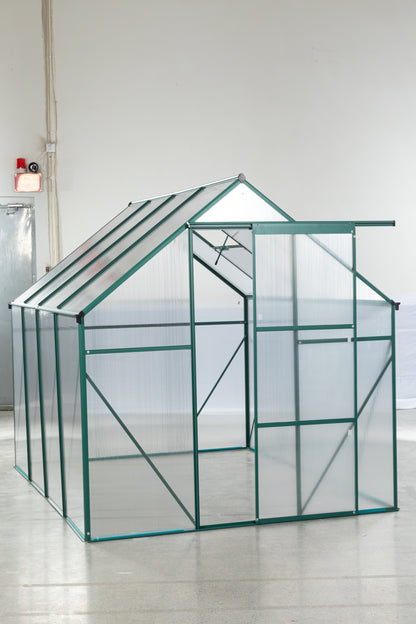 Green-6 x 8 FT Outdoor Patio Greenhouse - Free Shipping - aurelia-clothing-8955