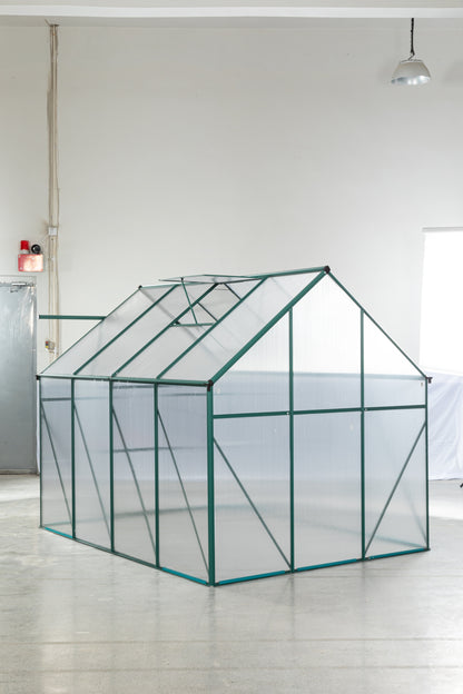 Green-6 x 8 FT Outdoor Patio Greenhouse - Free Shipping - aurelia-clothing-8955