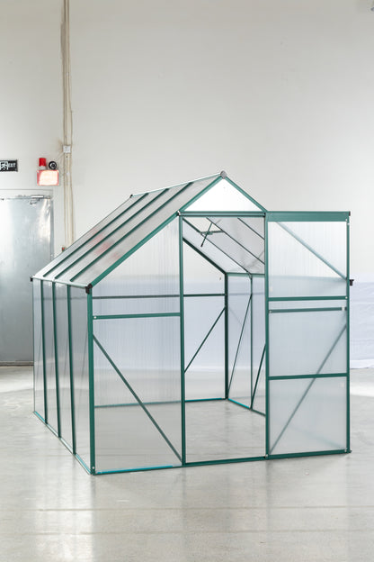 Green-6 x 8 FT Outdoor Patio Greenhouse - Free Shipping - aurelia-clothing-8955