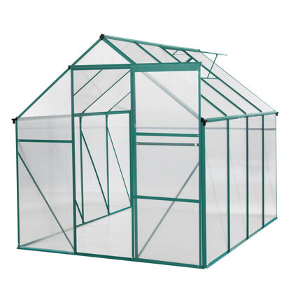 Green-6 x 8 FT Outdoor Patio Greenhouse - Free Shipping - aurelia-clothing-8955