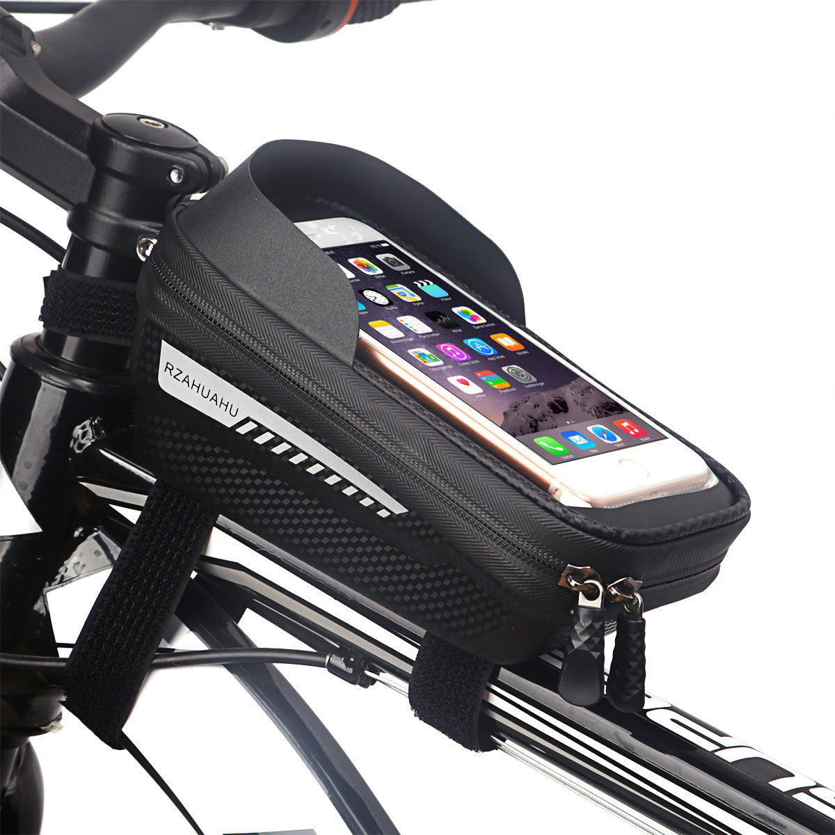 Hard Shell Bicycle Bag Front Beam Bag Mountain Bike Mobile Phone Touch Screen Upper Tube Bag Saddle Bag Riding Equipment - Free Shipping - aurelia-clothing-8955