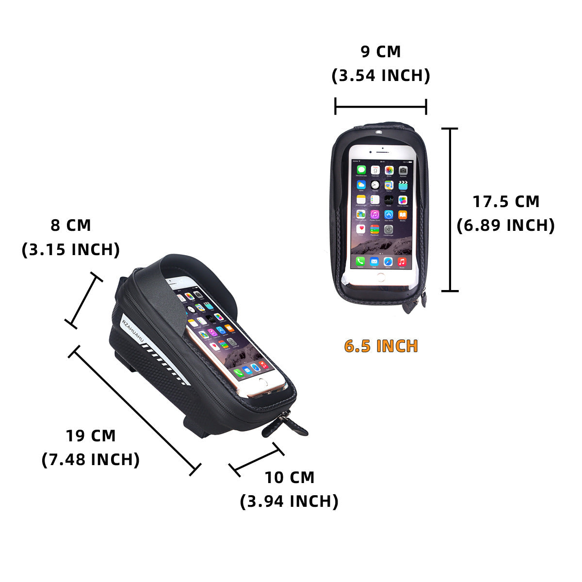 Hard Shell Bicycle Bag Front Beam Bag Mountain Bike Mobile Phone Touch Screen Upper Tube Bag Saddle Bag Riding Equipment - Free Shipping - aurelia-clothing-8955