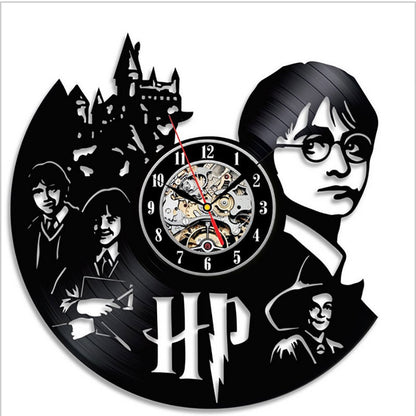 Harry Potter Vinyl Record Clock Wall Clock Vinyl Creative Skeleton Record Clock Vinyl Record Wall Clock - Free Shipping - aurelia-clothing-8955