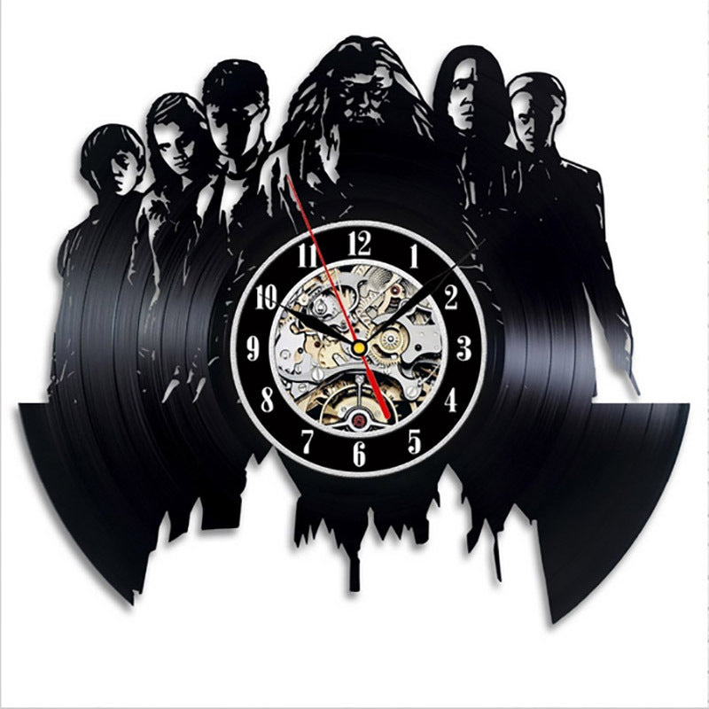 Harry Potter Vinyl Record Clock Wall Clock Vinyl Creative Skeleton Record Clock Vinyl Record Wall Clock - Free Shipping - aurelia-clothing-8955