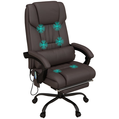 High Back Vibration Massage Office Chair with 6 Points, Hight Adjustable Computer Desk Chair, Reclining Office Chair  - Free Shipping - aurelia-clothing-8955