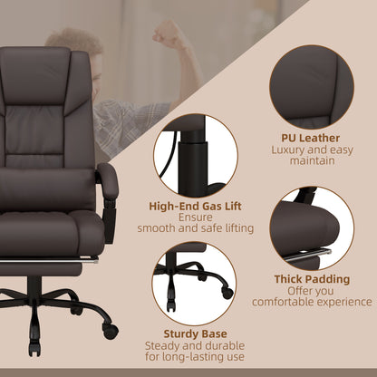 High Back Vibration Massage Office Chair with 6 Points, Hight Adjustable Computer Desk Chair, Reclining Office Chair  - Free Shipping - aurelia-clothing-8955
