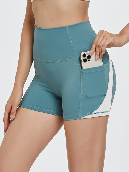 High Waist Active Shorts - Free Shipping - aurelia-clothing-8955