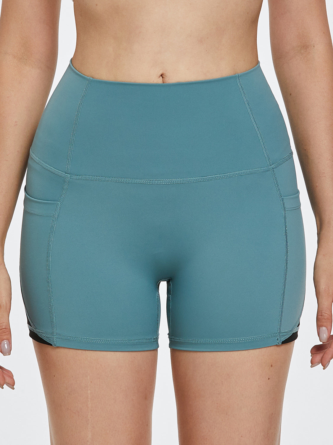 High Waist Active Shorts - Free Shipping - aurelia-clothing-8955