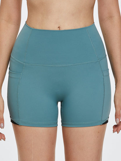 High Waist Active Shorts - Free Shipping - aurelia-clothing-8955
