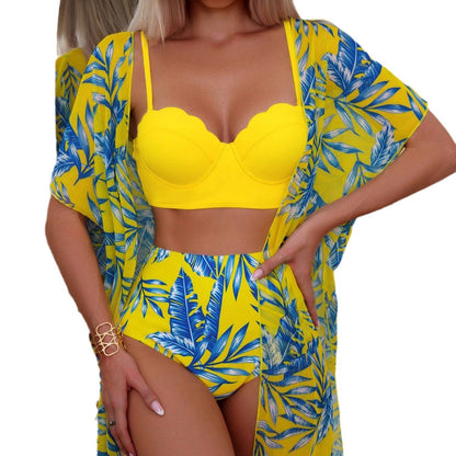 High Waist Lace Swimsuit Set - Free Shipping - aurelia-clothing-8955
