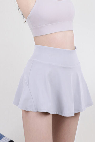 High Waist Pleated Active Skirt - Free Shipping - aurelia-clothing-8955
