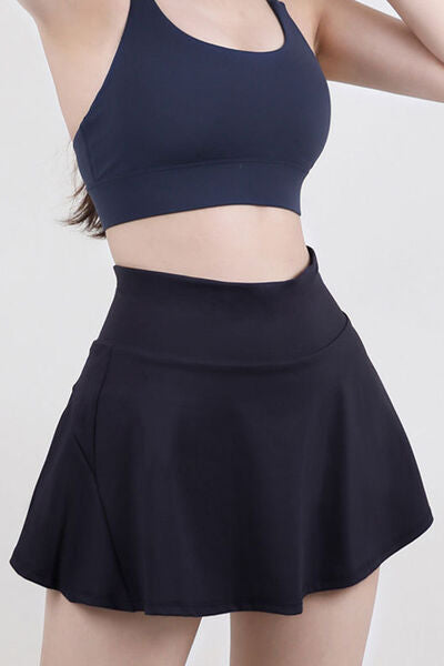 High Waist Pleated Active Skirt - Free Shipping - aurelia-clothing-8955